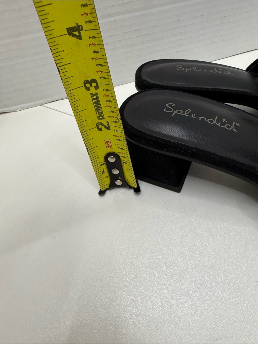 Splendid Black Suede Pointed Slip-On Mules - Picture 7 of 8